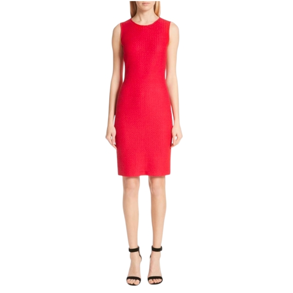 St. John VibrantCotton Blend Mini Dress 12